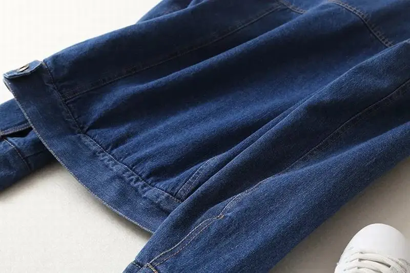 Весна осень зима 2019 Женское пальто из овечьей шерсти для детей Джинсовое с 4