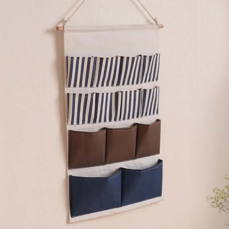 Настенный дверной подвесной шкаф для хранения 13 карманов сумка-Органайзер узор