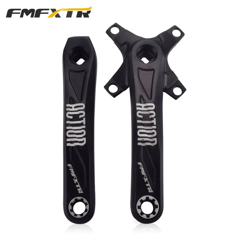 Горный велосипедный кареточный вал из алюминиевого сплава 170 мм, квадратное отверстие левой и правой ноги, сменная однотарная пластина, аксессуары.