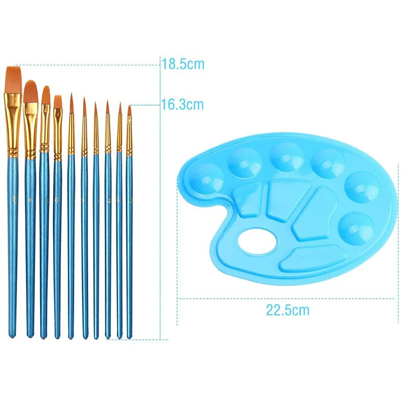 32 шт. наборы кистей для рисования масляная Акварельная картина с палитрой