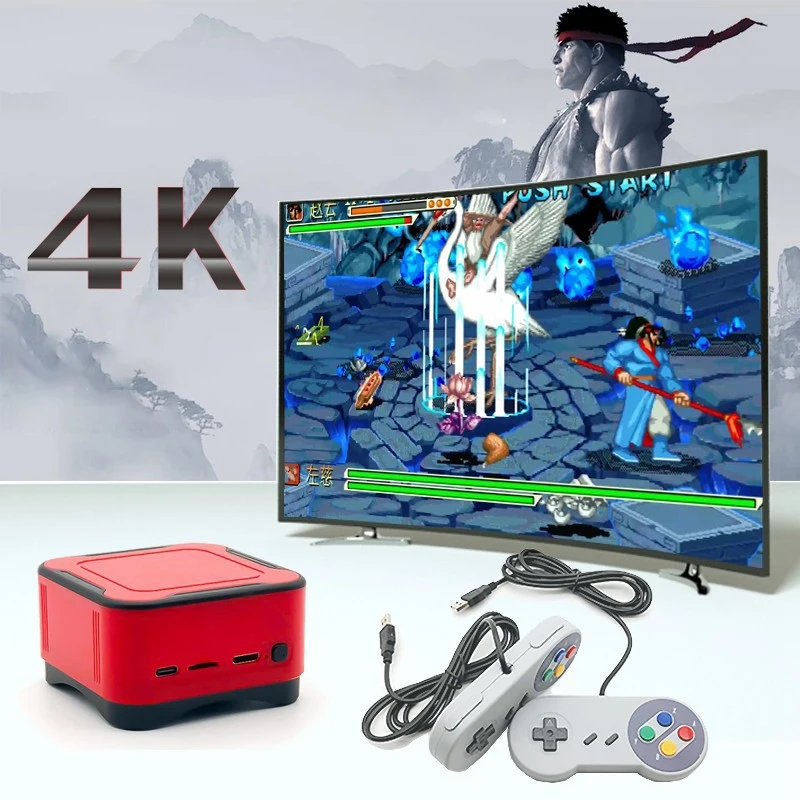 

Mini Retro Game Console Arcade PS1 FC Gaming Consoles 4K HD Video Game Player 16GB Games Box Home TV PC MP3 Mp4 Players
