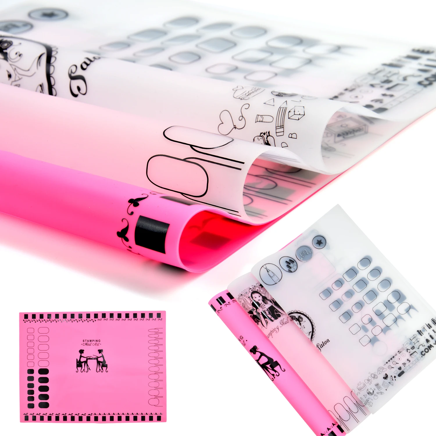 Мини силиконовая подставка для стемпинга инструмент практики ногтей