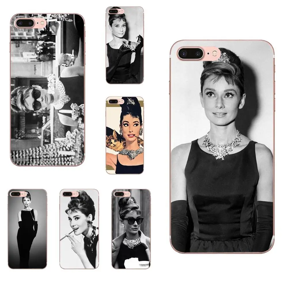 Чехлы TPU для мобильных телефонов Samsung Galaxy Note 5 8 9 S3 S4 S5 S6 S7 S8 S9 S10 5G mini Edge Plus Lite Audrey Hepburn Breakfast on.