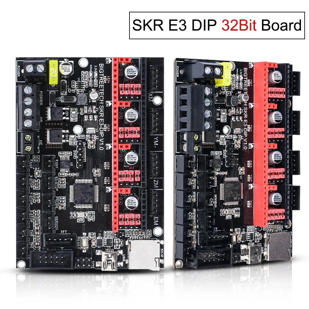 BIGTREETECH SKR E3 DIP V1.0 32-битная плата управления части 3D-принтера TMC2208 TMC2130 spi VS Cheetah V1.2b mini E3 для Ender-3 PRO