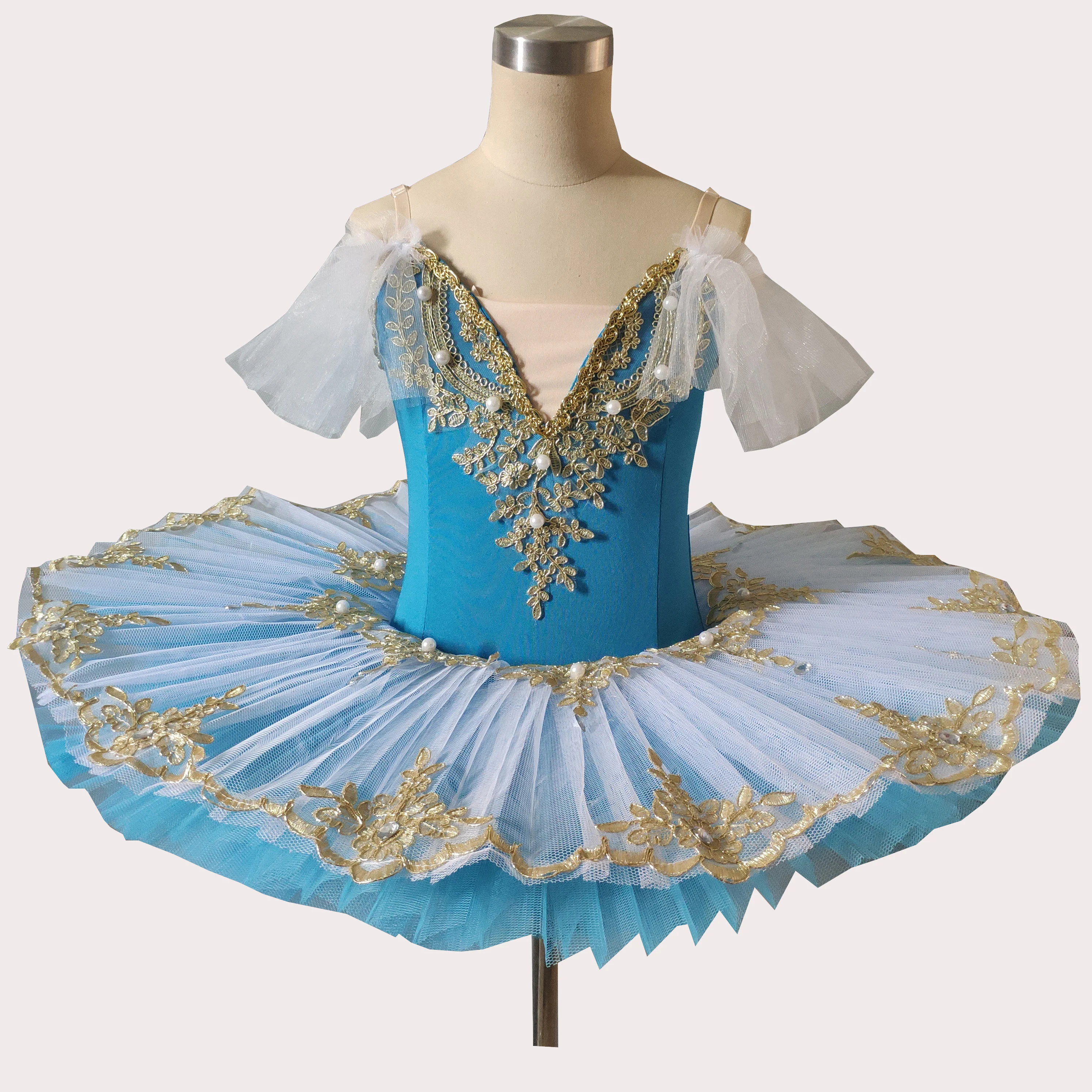 

2019 Ballet Tutu For Girls Kids Child Professional Ballet Tutu Swan Lake Costumes Ballerina Blue White Balett Dress Adult Women