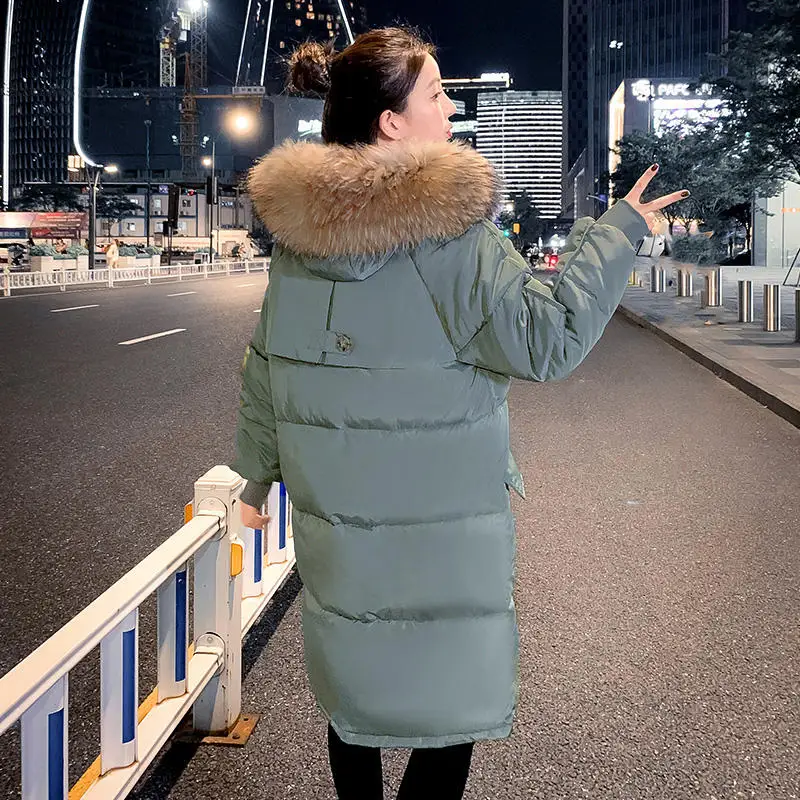 

New Winter Jacket Women Plus Size Long Thick Womens Winter Coat Hooded High Quality Warm Down Cotton Jackets Parkas Female Q2927