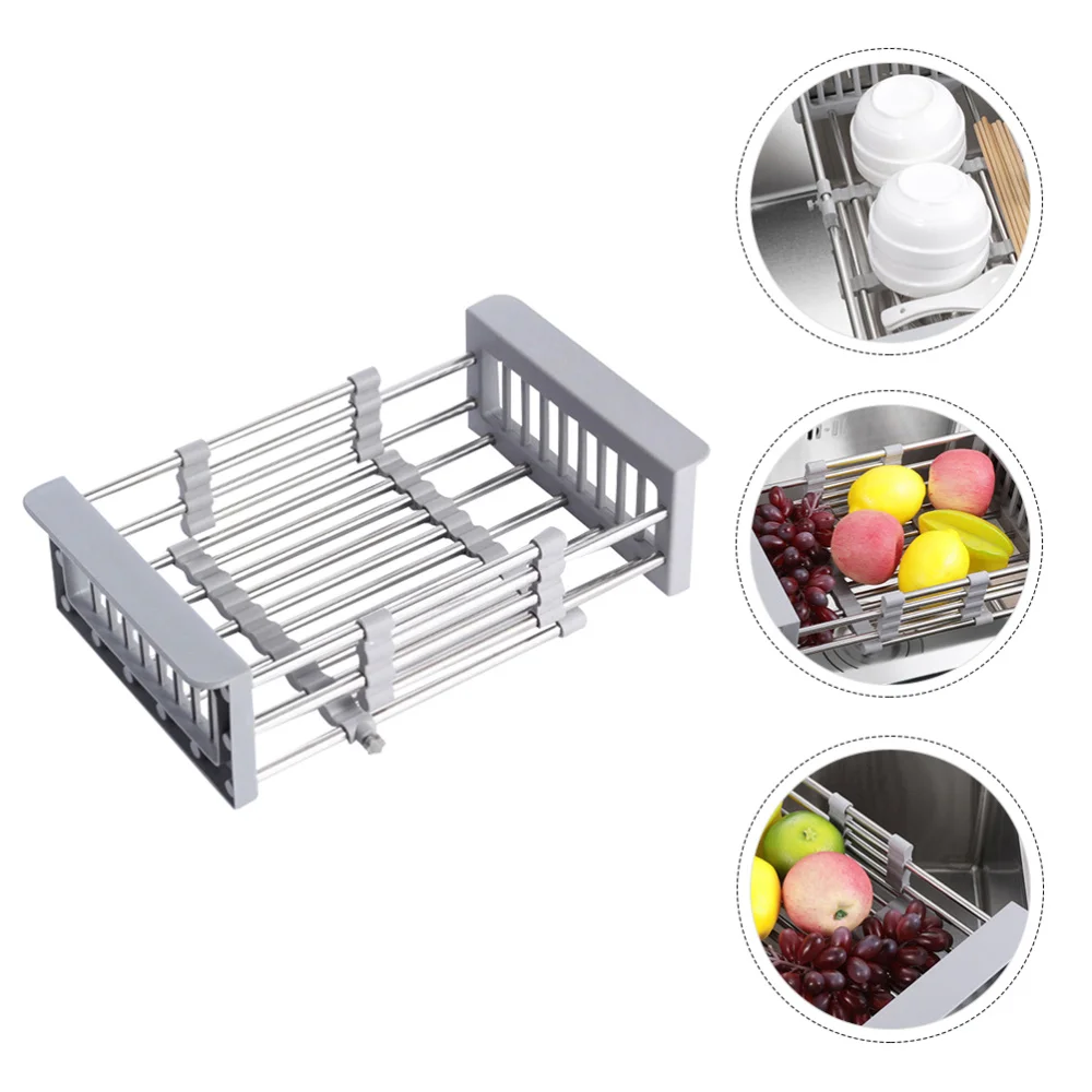 1 шт. корзина для хранения фруктов и овощей регулируемая кухонная сушилка