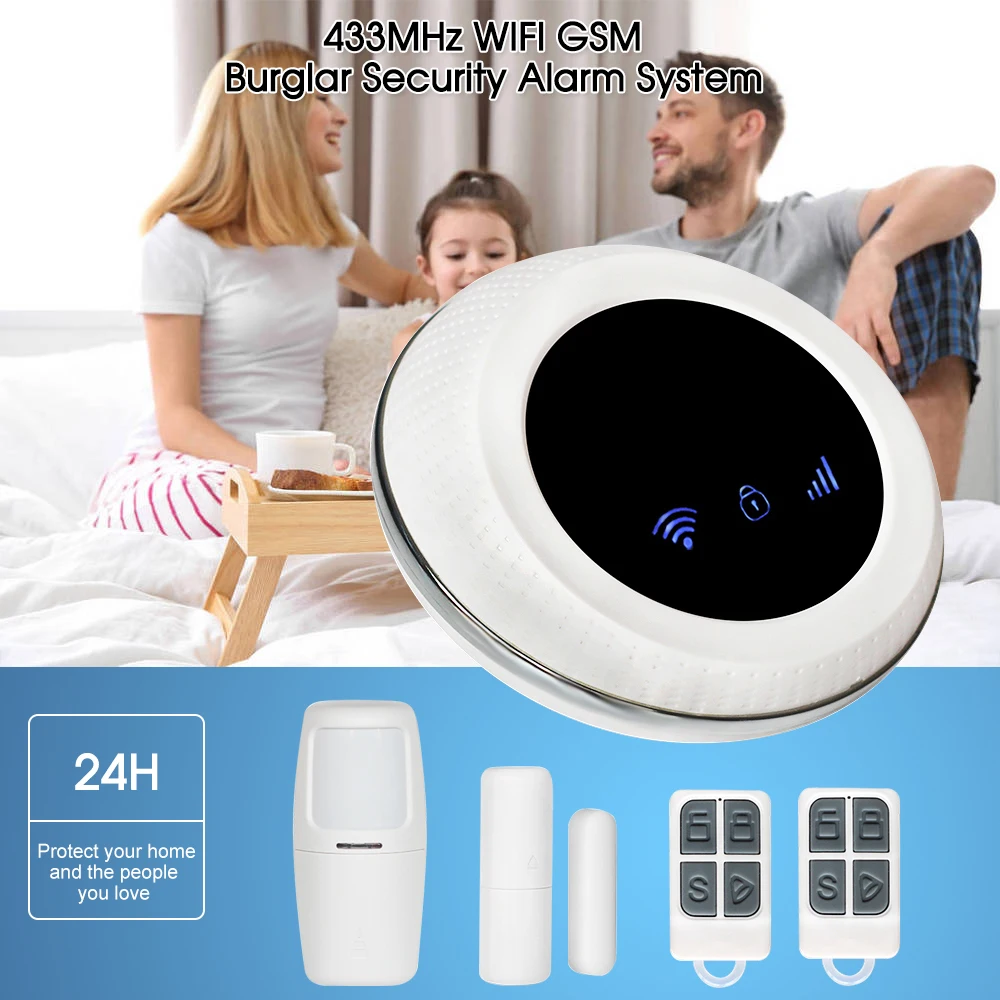 Tuya Smart WI FI GSM хост устройства сигнализации 433 МГц детекторы PIR приложение