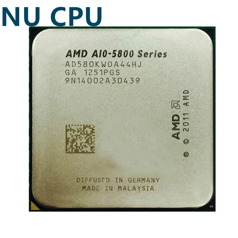 

AMD A10-Series A10 5800K CPU A10 5800 Quad-Core Desktop Processor 3.8GHz DDR3 1866MHz A-Series APU AD580KWOA44HJ Socket FM2
