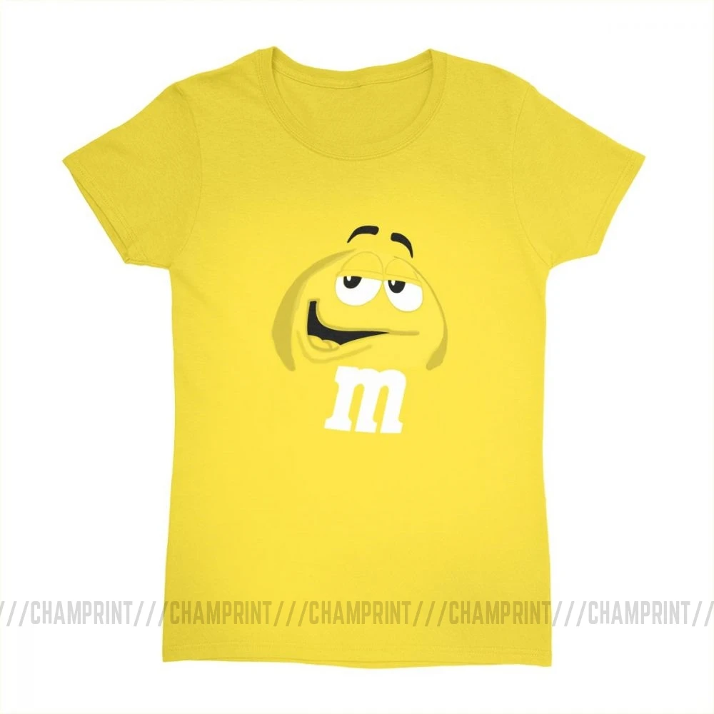 M& M's Chocolate Candy, топы, футболки с персонажем, Новая модная женская футболка, Harajuku, хлопковая Футболка для женщин, забавная одежда