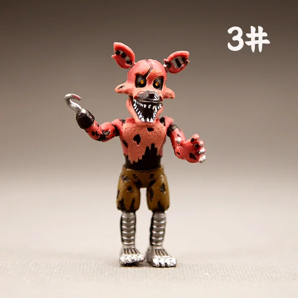 Горячие игрушки Аниме Фигурка пять ночей у Фредди фигурка медведя Fnaf ПВХ Модель Фредди игрушки для детей подарки на день рождения - Цвет: Синий