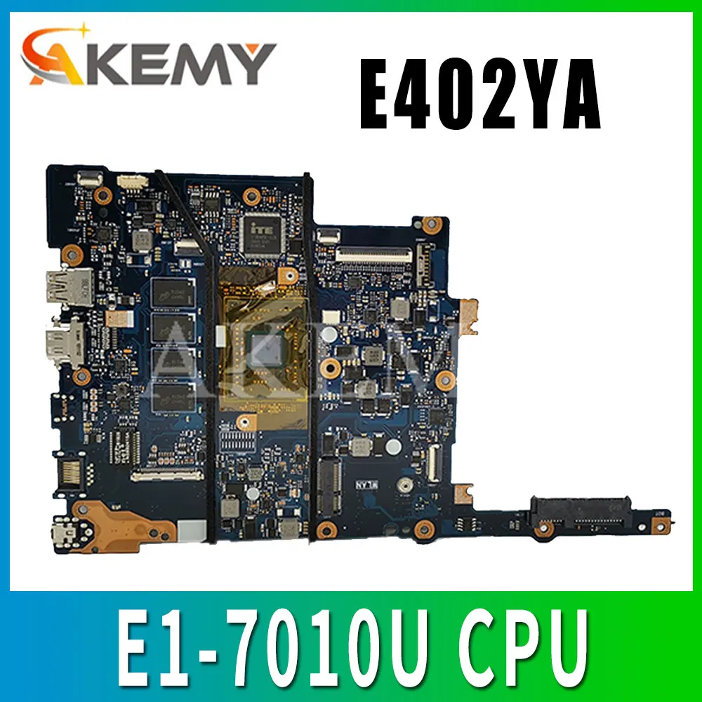 Купи SAMXINNO For ASUS E402 E402Y E402YA Laotop Mainboard E402YA Motherboard with E1-7010U CPU за 3,985 рублей в магазине AliExpress