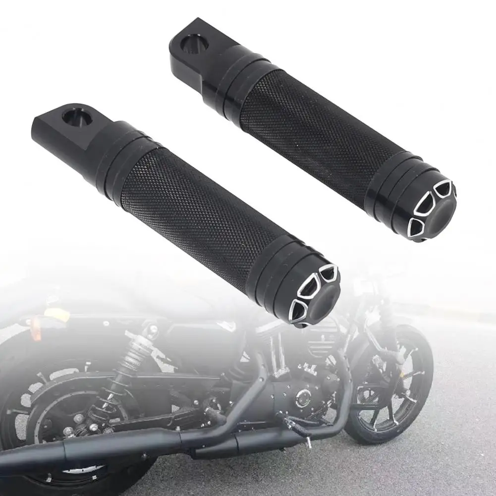 

2Pcs Anti-scratch Universal Motorcycle CNC Foot Pegs Embossing Flower Top Foot Rests Pedals for Davidson 883N 1200 X48
