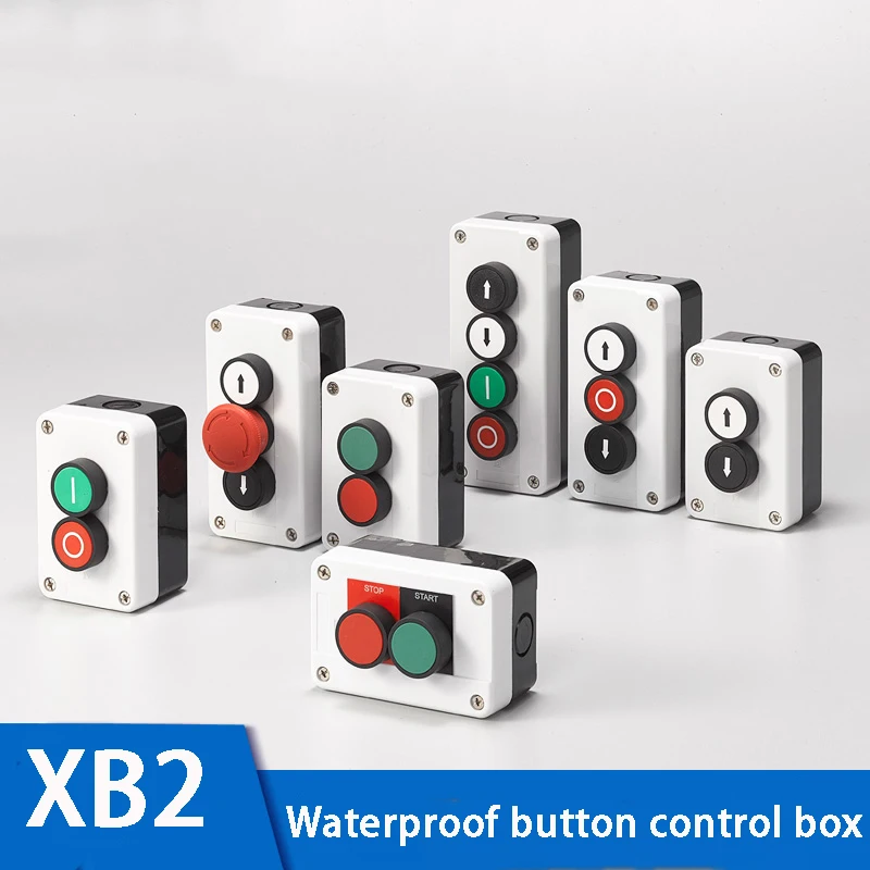 

Arrow sign indicating start stop self momentary waterproof button box switch emergency stop industrial handheld control box
