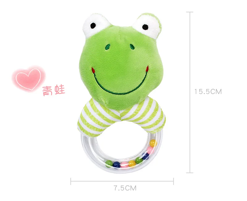 

Rattles For Kids Baby Toys 0 6 12 13 24 Months Educational Toys From 0 Developmental Newborn Infants Hand Grip Cute Animals Frog