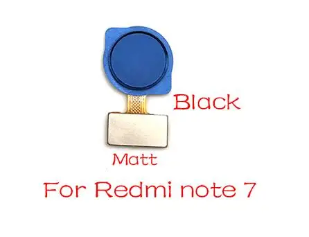 note 7 Blue Для Xiaomi Redmi Note 6 7 Pro/Redmi 5 Plus сканер отпечатков пальцев сенсорная ID домашняя кнопка возврата шлейф лента - Цвет: note 7 Blue