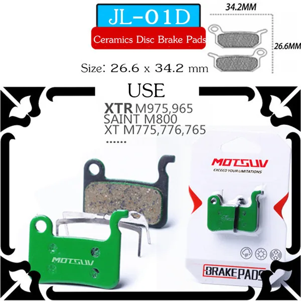 MOTSUV 4 Pair (8pcs) MTB Bicycle Hydraulic Disc Ceramics Brake Pads For SHIMANO SRAM AVID HAYES Cycling Bike Part Accessories | Спорт и