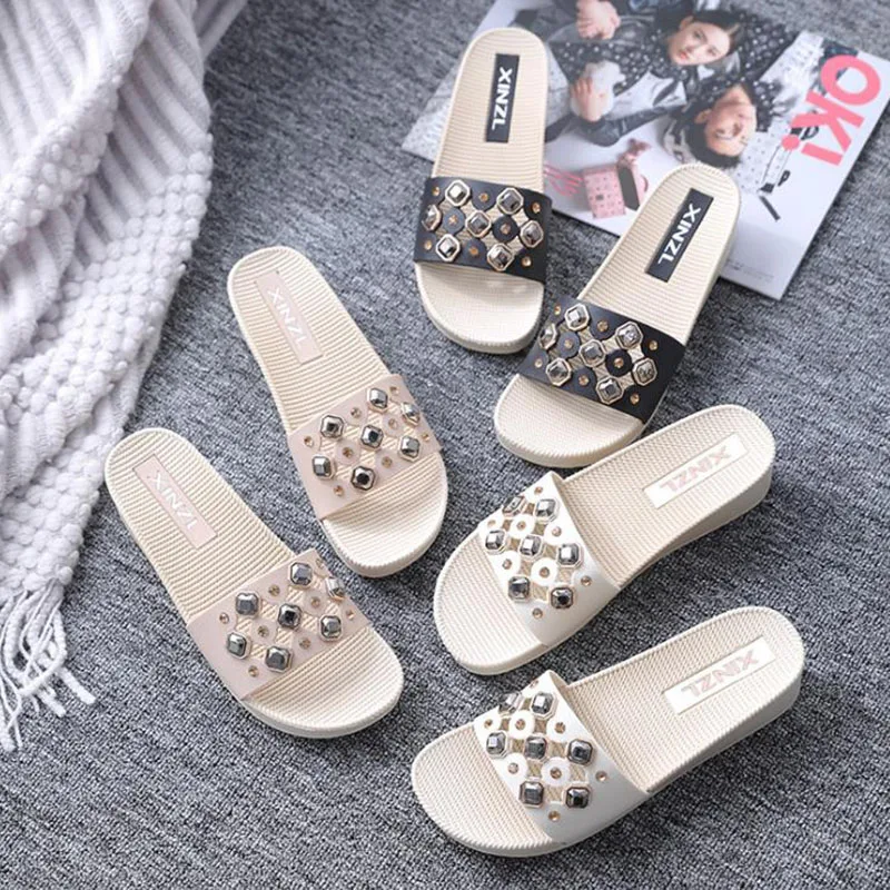 

Slippers For Women Wear Summer Beach Shoes With Thick Bottom And Wet Water, Fashionable Holiday Sandals, Flip Flops