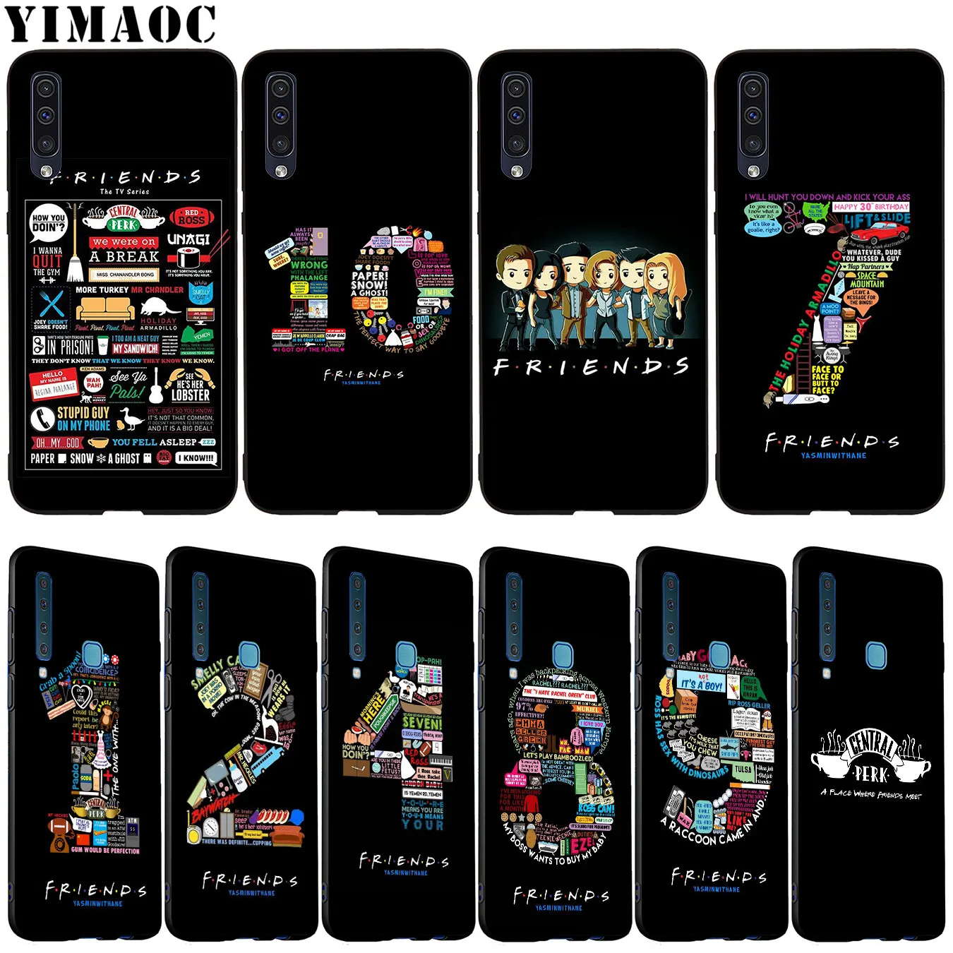 Мягкий чехол YIMAOC для Samsung Galaxy A51 A71 A81 A91 A41 A21 A11 A01 M10 M20 M30 M40|Бамперы| |