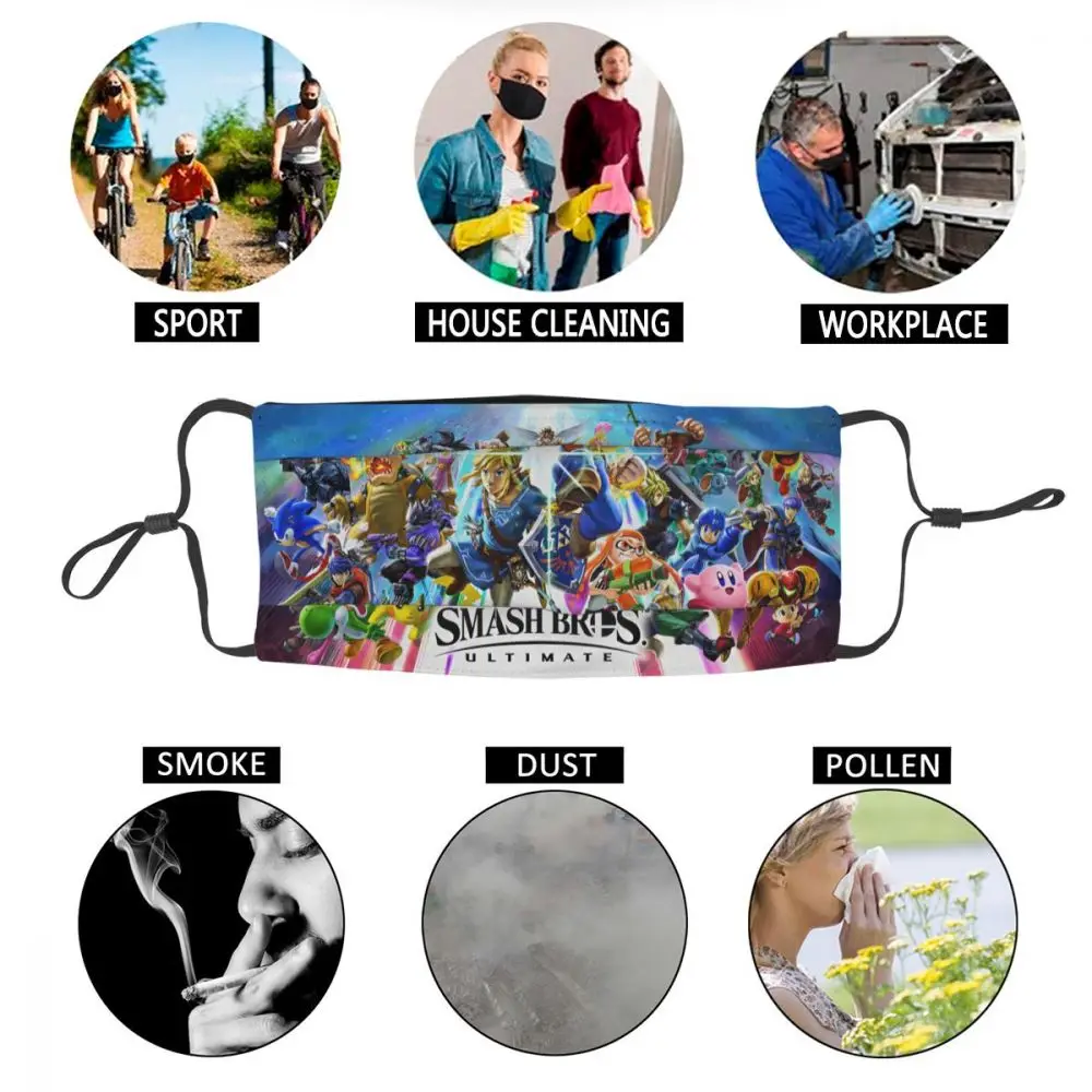 

High-Q Super Smash Bros Fashion Design Reusable Face Mask Great Quality Anti Bacterial