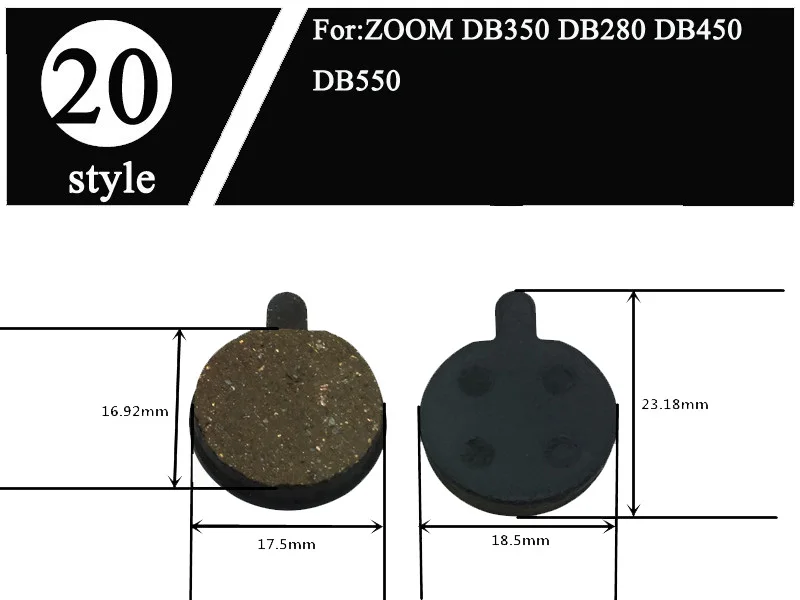 4 пары велосипедных дисковых тормозных колодок для Hayes TEKTRO ZOOM MAGURA FORMULA SHIMANO M355 AVID Zoom Organic MTB горный велосипед - Цвет: Style 20