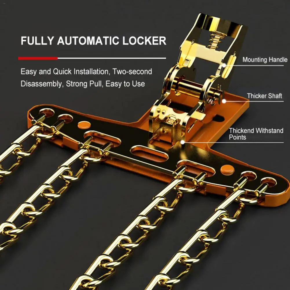 

Car Snow Chains For Ice/Snow/Mud Road Desert Stainless Steel Anti-skid Emergency Road Rescue Tire Chain for SUV Pickup Truck Car