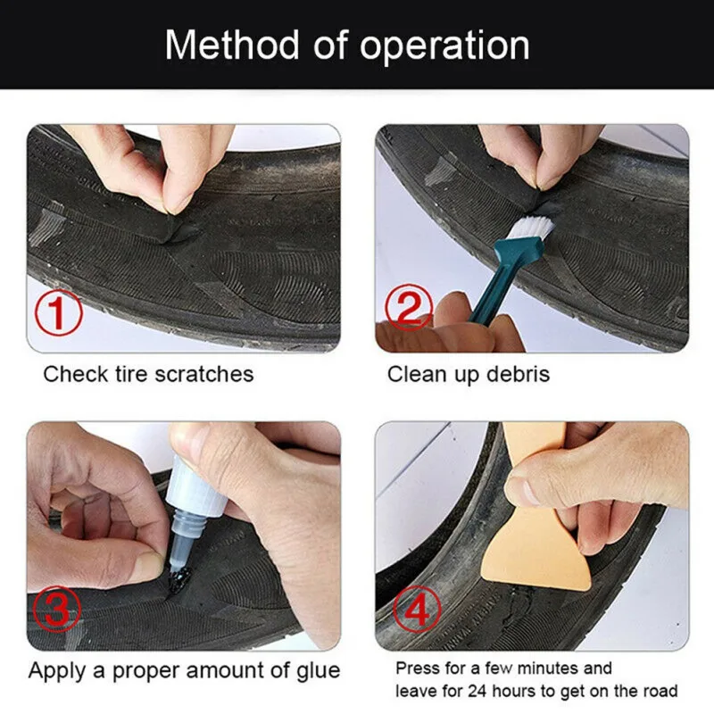 50 мл Mighty клей для ремонта шин герметик проколов велосипедных автомобильных