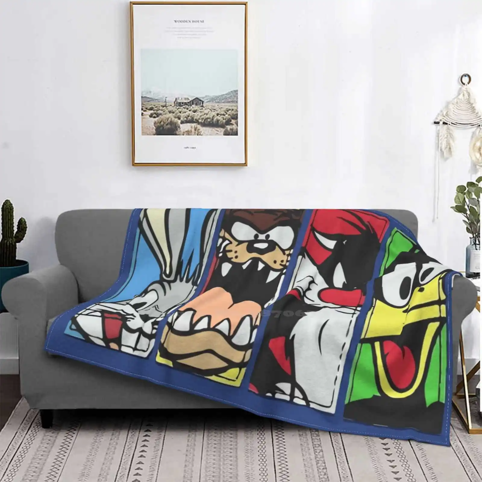 

Looneytunes-Manta de dibujos animados para niños, nueva colección 2020, cómoda, cálida y suave, para las cuatro estaciones