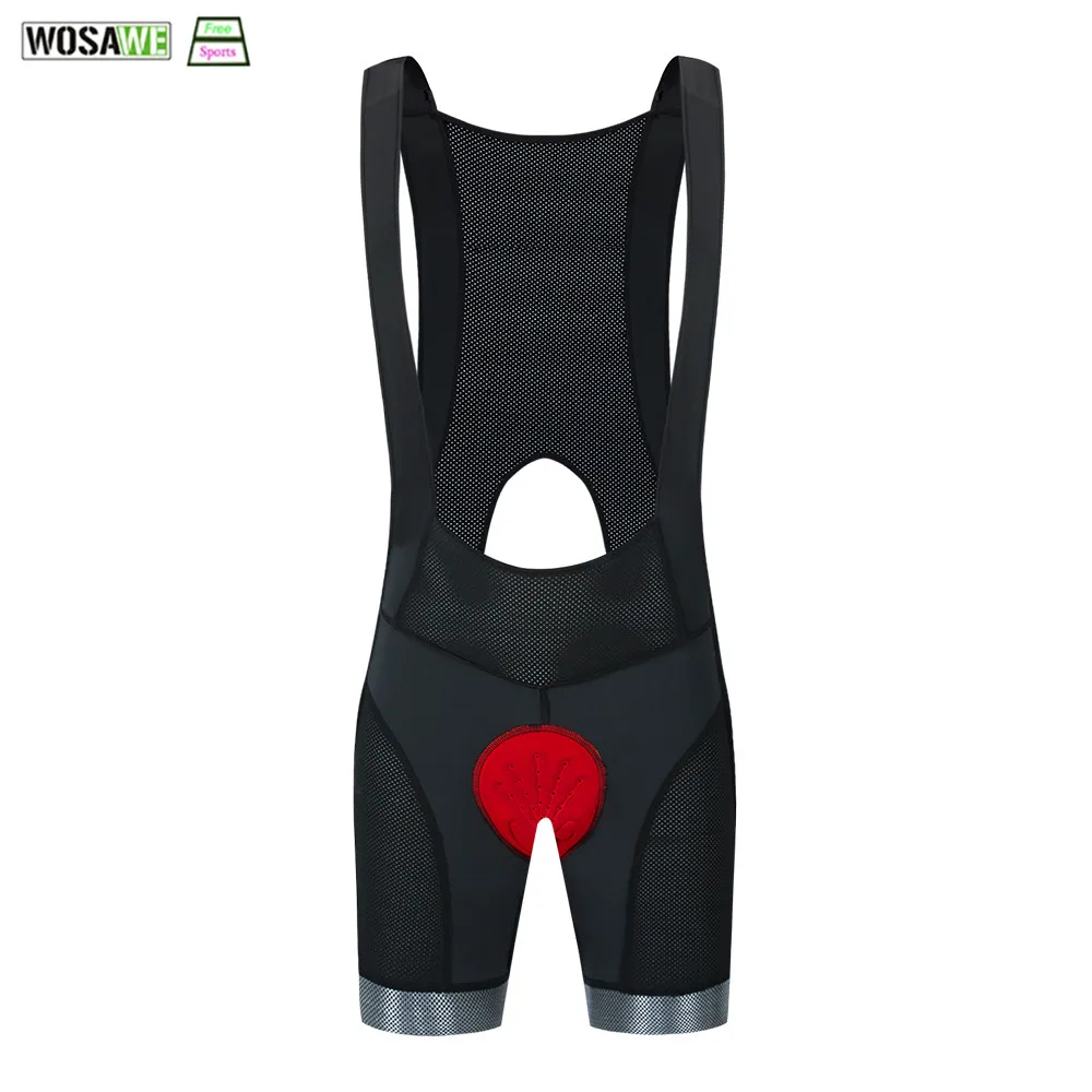 

WOSAWE Men's Cycling Bib Shorts Summer Breathable 3D Gel Padded Shockproof Lightweight Mountain Bike Pants Ropa Ciclismo