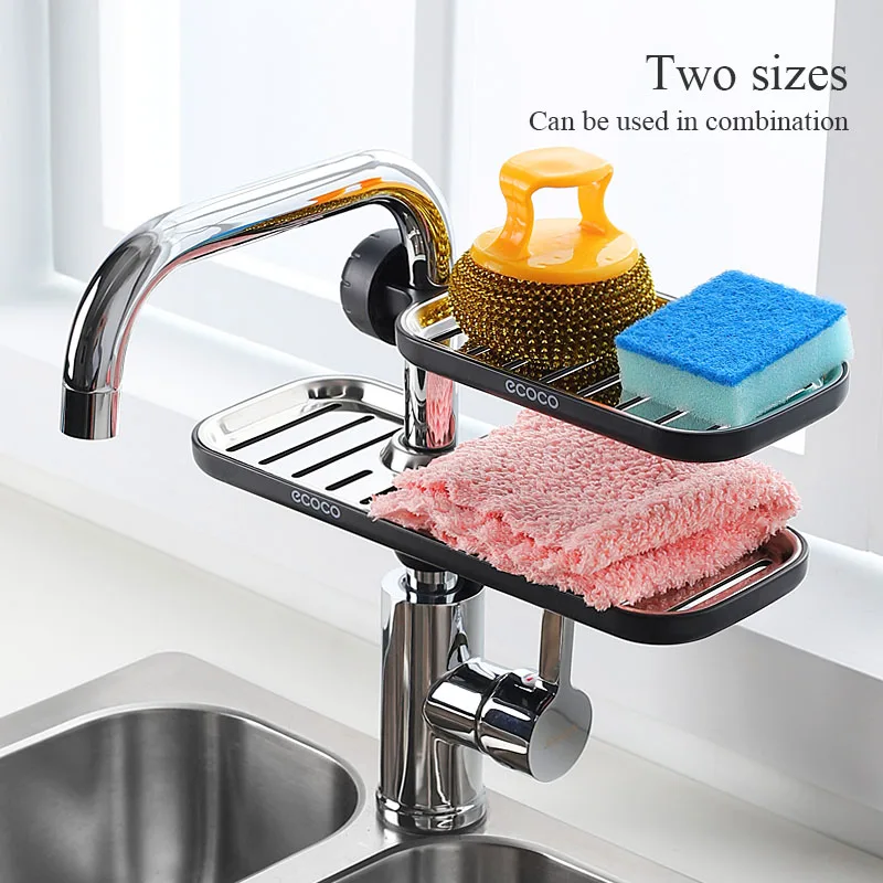 Кран Губка Мыло дренажный стеллаж для хранения раковина Регулируемый Блюдо