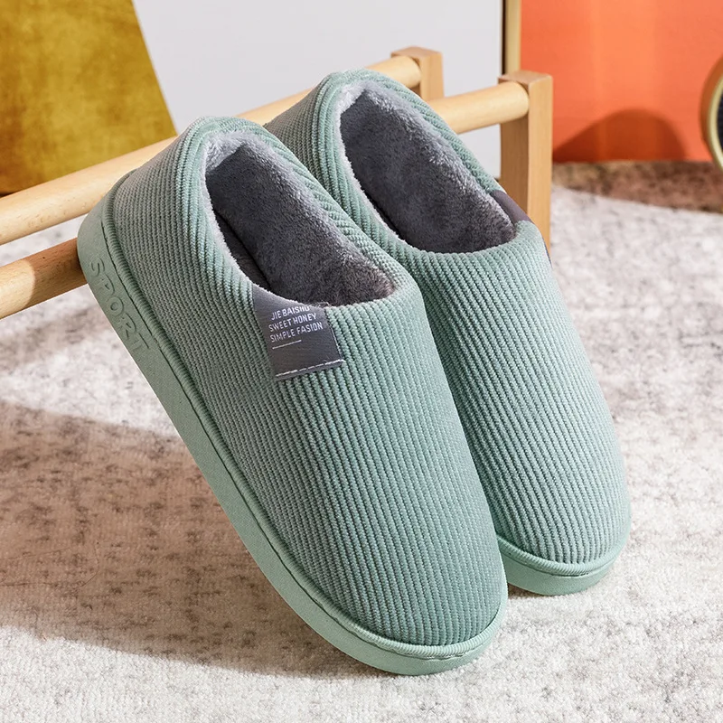 Women Slippers Winter Warm House Home Soft Non-Slip Plush Cotton Shoes Men Lovers Bedroom Ladies Shoe Girls Boys Cute Fur Slides