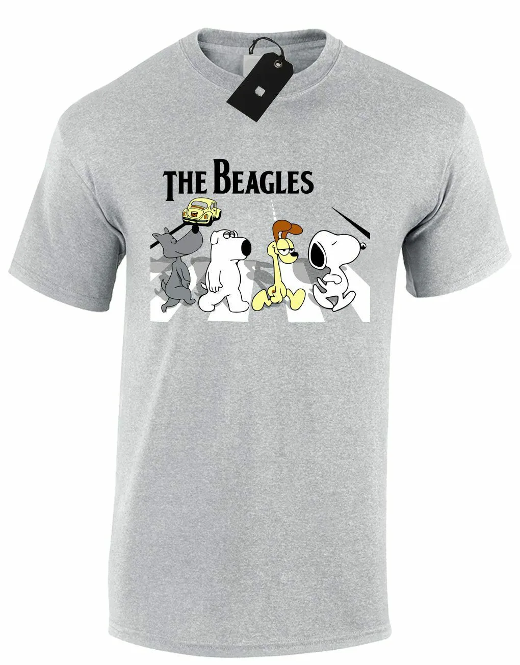Мужская футболка BEAGLES BRIAN ABBEY ROAD веселый Гарфилд THE GUY | одежда