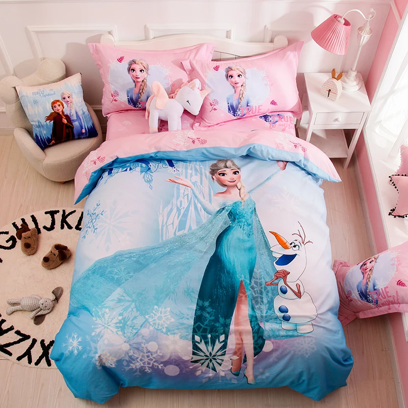 

Disney Frozen Aisha Anna Princess Sophia 3D Bedding Set Children's Boys Girls Duvet Cover Set Bedroom Decor Birthday Gift