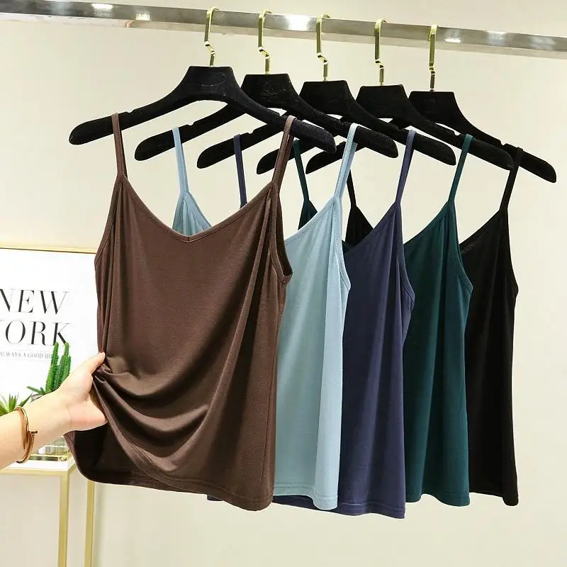 

Модал весна/лето 2021, с V-образным вырезом, верхняя одежда, утягивающая нижняя рубашка, женская тонкая верхняя одежда