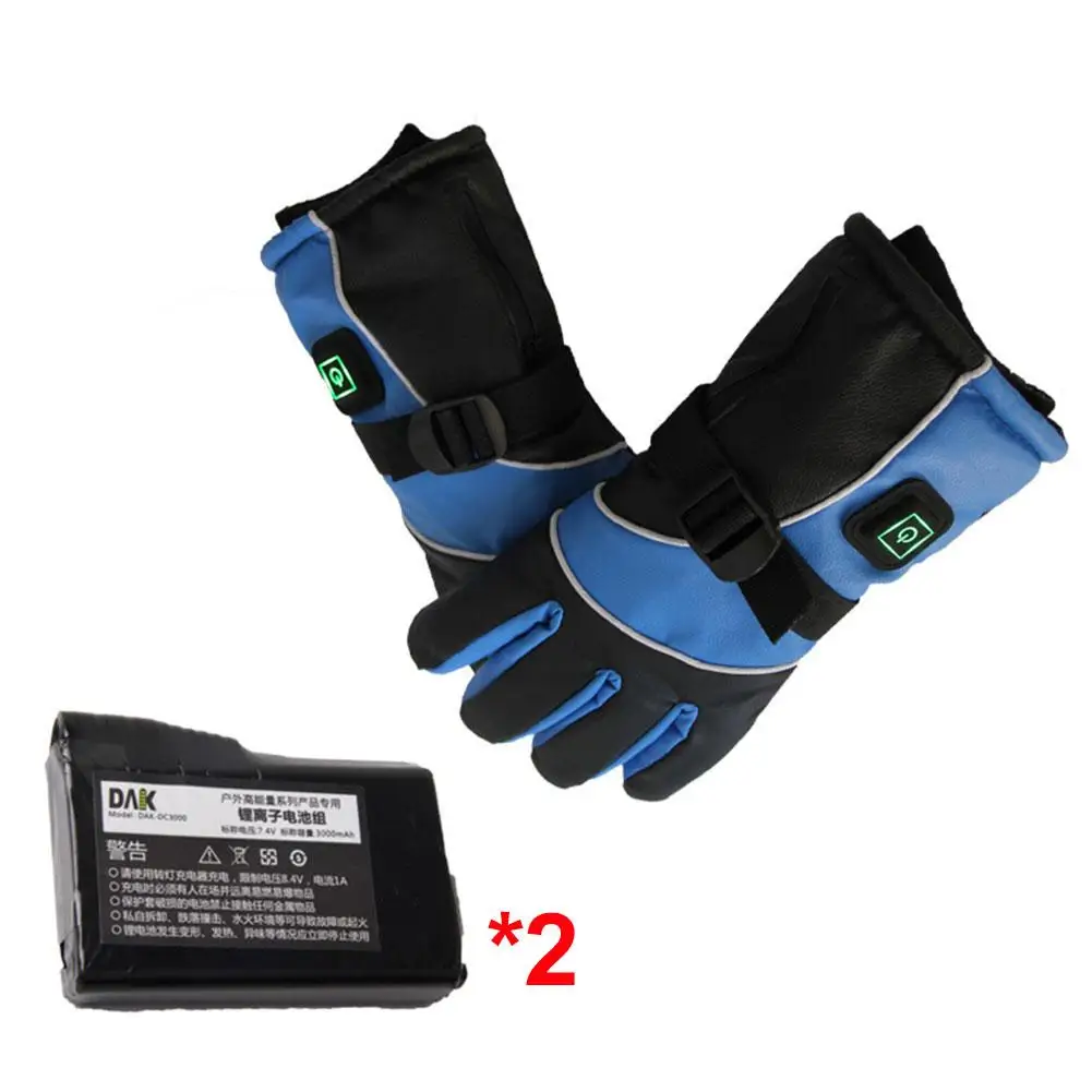 3000 MAh электрические перчатки USB мотоциклетные с подогревом литиевая батарея