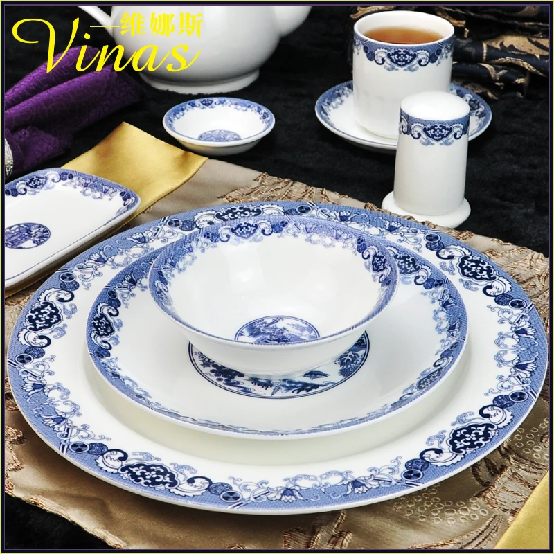 В китайском стиле керамический посуда тушью Jiangnan Золотая инкрустированная