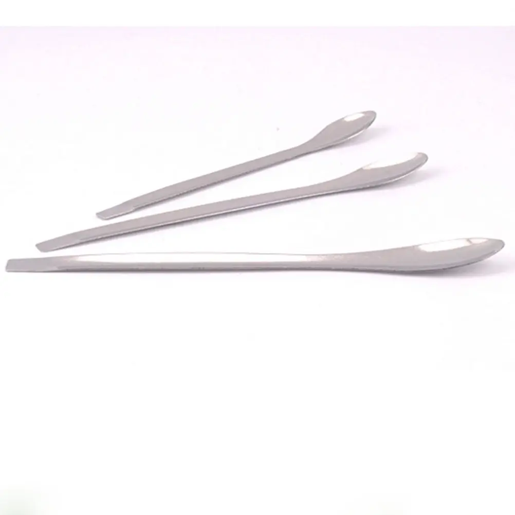 

Hot 3pcs/Set Stainless Steel Medicinal Ladle Spoon Chemistry Experiment Pharmacy