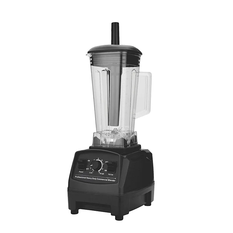 BPA бесплатно 3HP 2200 Вт Сверхмощный коммерческий блендер миксер высокой мощности кухонный комбайн ледяной смузи бар фрукты Электрический блендер - Цвет: CMBLACK
