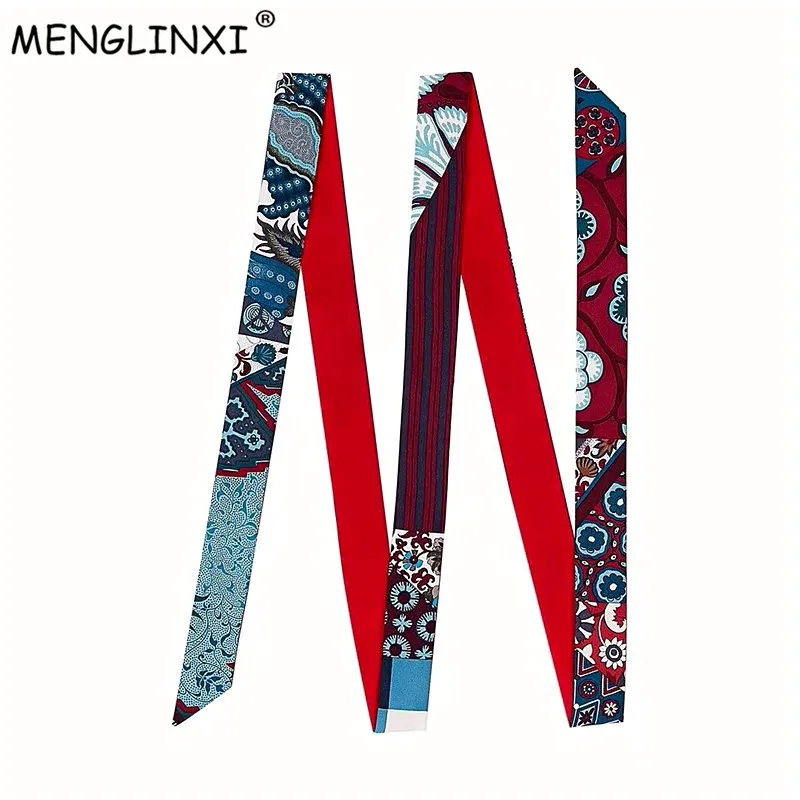 Роскошная брендовая сумка Длинный тонкий шарф Многофункциональный модный