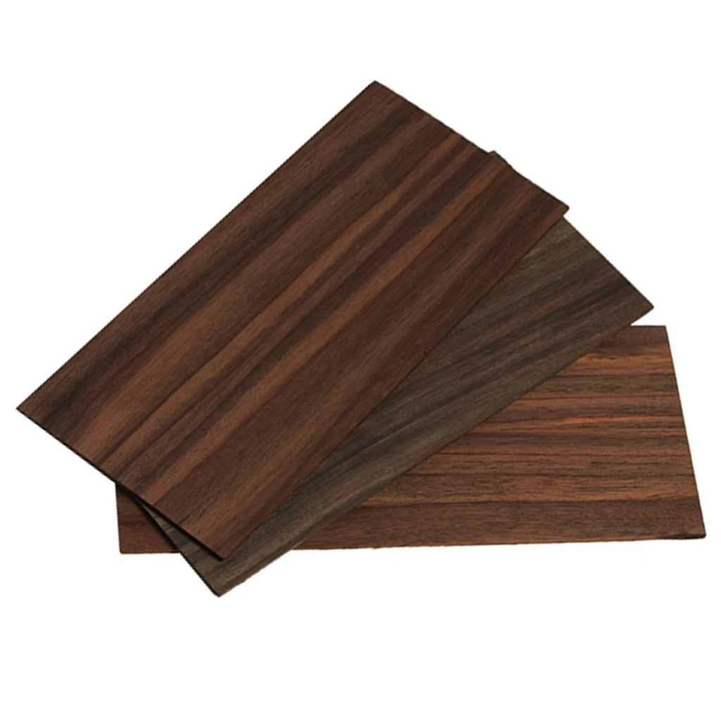 

3pc Rosewood Head Veneer Headstock Headstock Violin Maker Tonewood for The