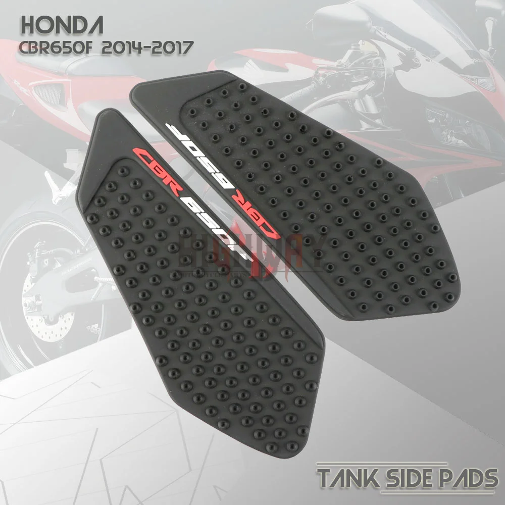 

Protector Anti Slip Tank Pad Sticker Gas Knee Grip Traction Side Decal for Honda CBR650F CBR 650F 2014-2017