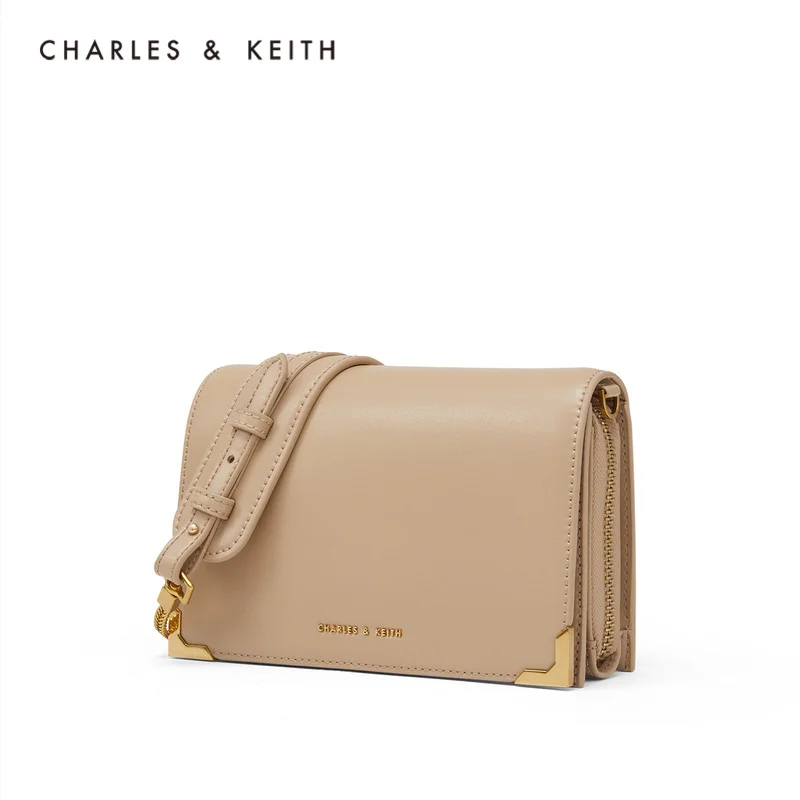 CHARLES＆KEITH Новинка на Весну 2020г. CK2-80840191-2Женская Квадратная Сумка Металлическая