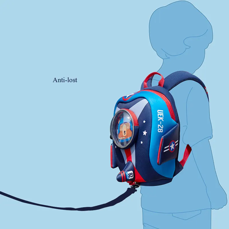 

Anti-lost Kids School Bags 3D Cartoon Shaped Airplane Design Backpack for Girls Boys Aircraft bags mochila infantil Escolares