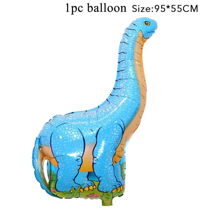 1pc large balloon 4 Динозавр ПВХ фольга Висячие завитки динозавр день рождения украшения Детские сувениры Юрский динозавр Потолочные Подвесные гирлянды принадлежности - Цвет: 1pc large balloon 4