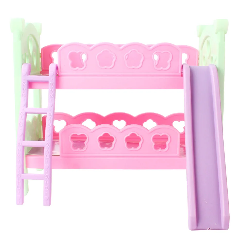 

Doll house bedroom Furniture Fashion Double Bed for 11.5 inches dollhouse room accessories Kids Toys birthday gift for girls
