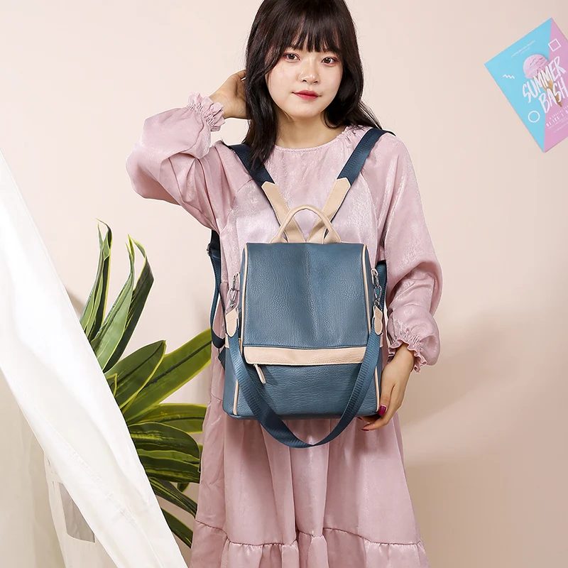 Рюкзак с защитой от кражи для женщин школьный ранец девушек водонепроницаемый