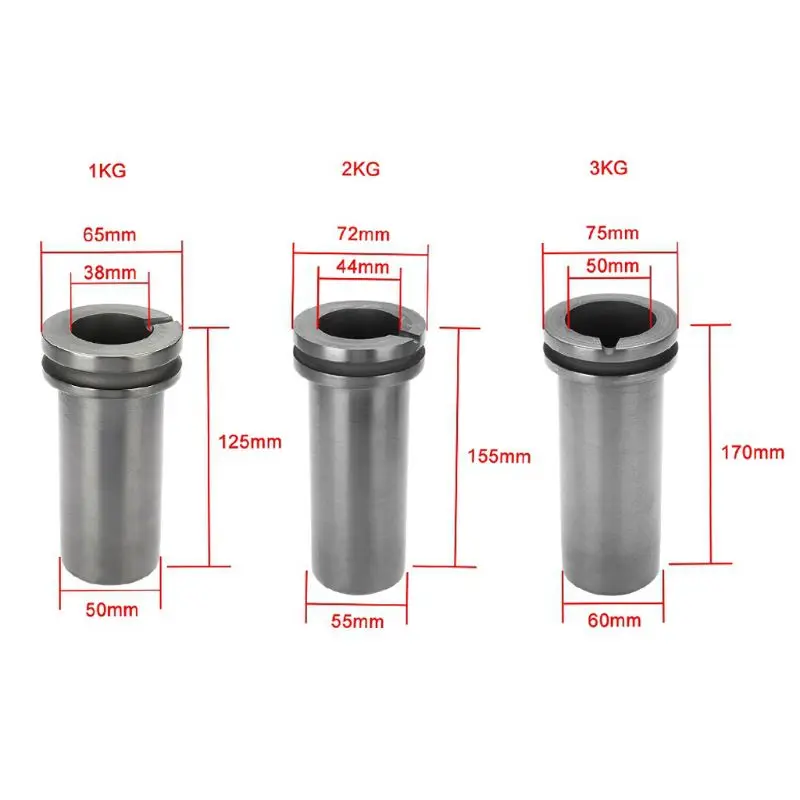 

Graphite Crucible 1/2/3KG Metal Melting Gold Silver Scrap Casting Mould Jewelry