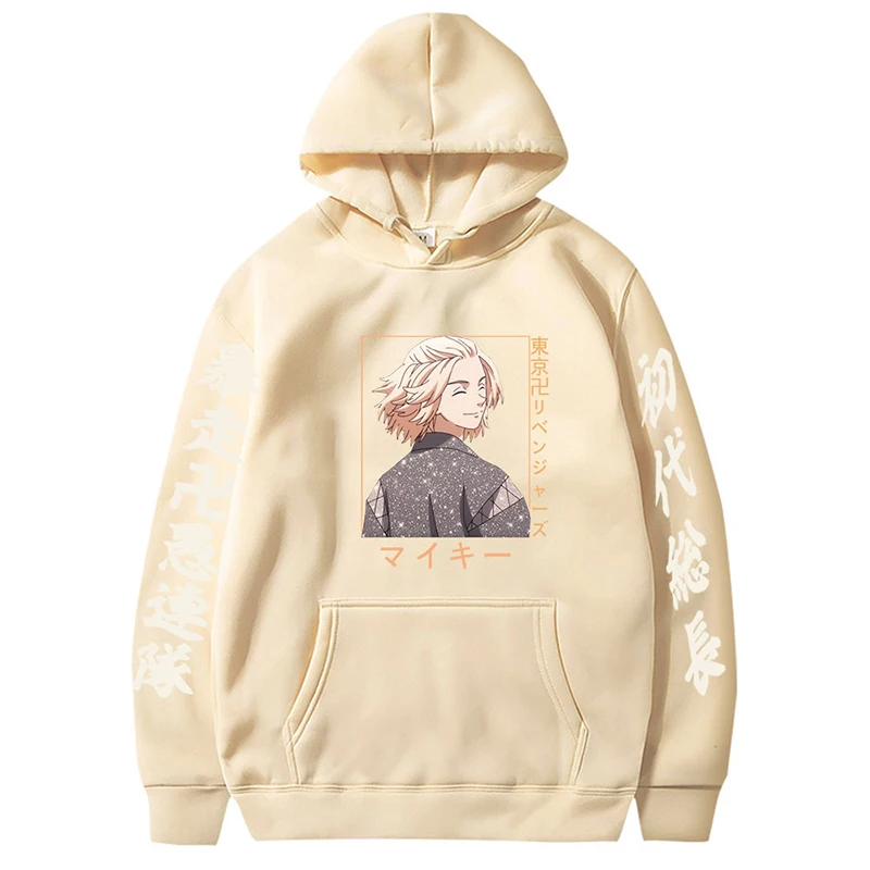 Harajuku Japan Tokyo Revengers Anime Hoodie Sano Manjiro Graphics Cartoon Men'sWomen's Oversized Print Hooded Fashion Sweatshirt |