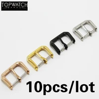 10pcsset watch pin buckle watchbands replacement silver black rose gold 8mm 10mm 12mm 14mm 16mm 18mm 20mm 22mm strap