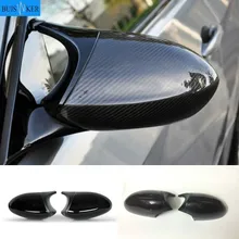 Carbon Side Wing Mirror Cover For BMW 1 3 Series E82 E88 2007 ~2009 E90 E87 E91 E93 E81 E92 high quality black Rear-View Caps